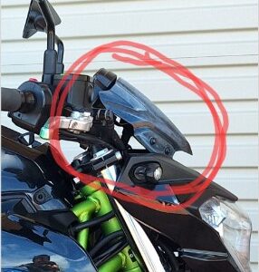 Kawasaki Z650/ER650 Front Cowl/Fly Screen/Dash Cover Fairing