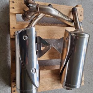 Triumph 675 Street Triple Stock Mufflers with Link Pipe