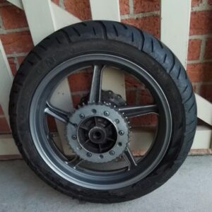Honda VTR 250 Rear Wheel with Tyre, Sprocket and Brake Rotor