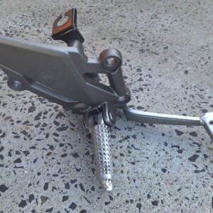 Kawasaki Ninja 300/EX300 Riders Right Foot Peg & Hanger with Brake Pedal